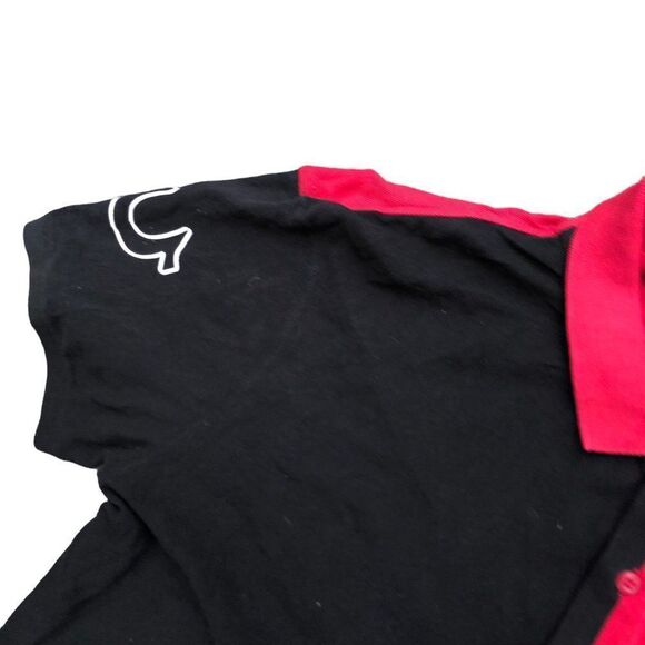 Vintage True Religion Half Polo Short Sleeve Shirt XXXL Black/Red - Picture 6 of 7